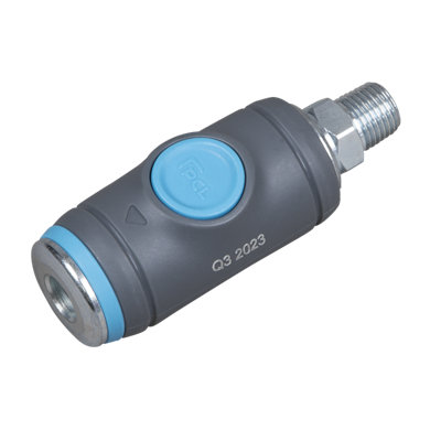 PCL Push-Button Safety Coupling Body Male 1/4" BSPT With Safety Release AC102