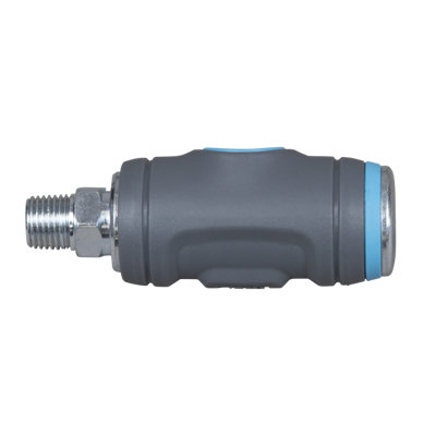 PCL Push-Button Safety Coupling Body Male 1/4" BSPT With Safety Release AC102 - 3