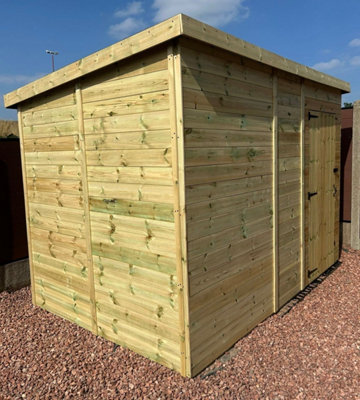 PCO Classic 6x6 ft Pent Shed - Position C - 2 Perspex windows