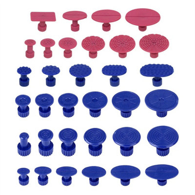 Yosoo 52 Delige Deuktrek Set – Blauwe, Rode En Paarse Tabs Voor Paintless Dent Repair, Geschikt Voor Auto, Koelkast, Motor