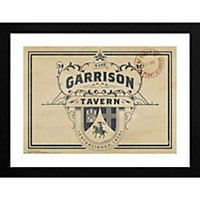 Peaky Blinders Garrison Tavern Framed Picture Beige/White/Black (One Size)