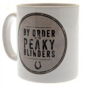 Peaky Blinders Logo Mug White/Black (One Size)