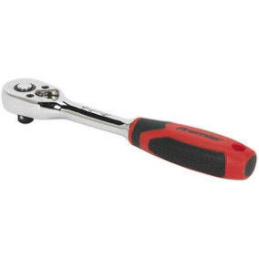 Pear-Head Ratchet Wrench - 1/4" Sq Drive - Flip Reverse - 48-Tooth Ratchet