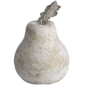 Pear Medium - Stone - L15 x W15 x H18 cm - Cream