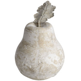 Pear (Small) - Stone - L13 x W13 x H16 cm - Cream