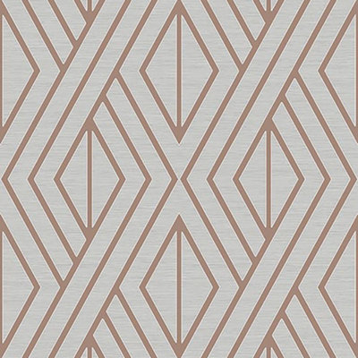 Pear Tree Geometric Wallpaper Metallic Glitter Textured Grey Rose Gold Vinyl