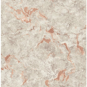 Pear Tree Rose Gold Marble Grey Copper Wallpaper Paste the Paper