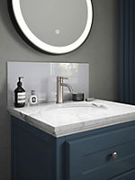 Pearl Glass Bathroom Self Adhesive Splashback 250mm x 600mm x 4mm
