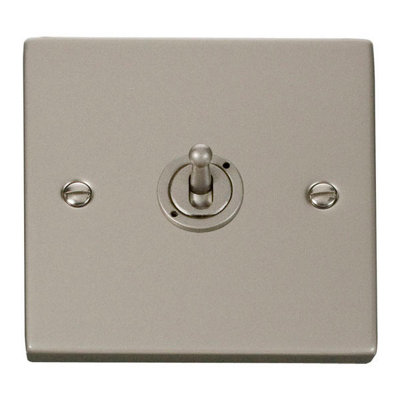 Pearl Nickel Intermediate 10AX Toggle Light Switch - SE Home