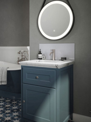 Pearl Shimmer - Self Adhesive - Toughened Glass Bathroom Splashback 250mm x 600mm x 4mm