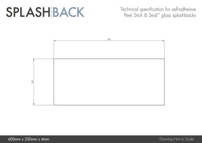 Pearl Shimmer - Self Adhesive - Toughened Glass Bathroom Splashback 250mm x 600mm x 4mm