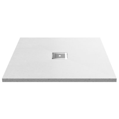 Pearlstone Slimline Square Shower Tray (Waste Not Included) 900mm