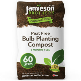 Peat Free Bulb Planting Compost with added John Innes 60L Professional Blend by Jamieson Brothers