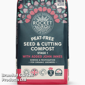 Peat Free RocketGro Seed & Cutting Compost with added John Innes 20 Litre x 1 Unit