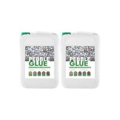 Pebble Glue 5L Bottle X 2 - Resin Binder for Decorative Garden Stones ...