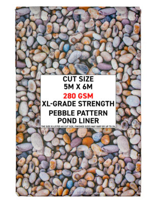 Pebble Pond Liner HD-Grade 5m x 6m