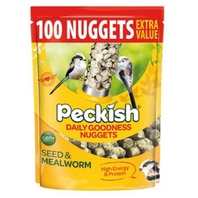 Peckish 2kg Extra Goodness Nuggets Food Wild Bird No Mess High Energy 100 Nugget