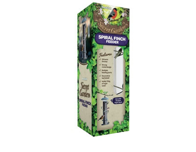 Peckish Secret Garden Finch Seed Metal Seed Wild Bird Hanging Feeder - 3