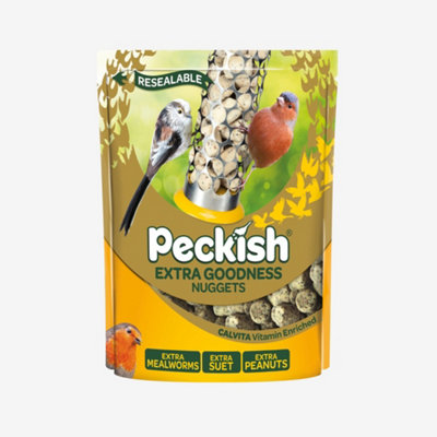 Peckish Wild Bird Extra Goodness Nugget Feeder with 2kg Extra Goodness Nuggets