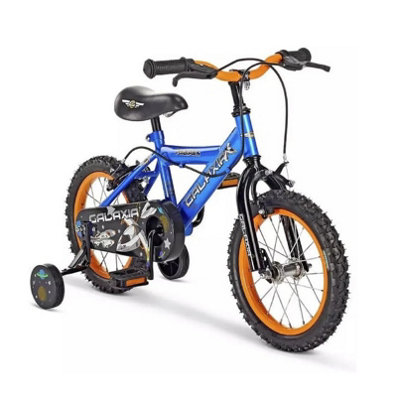 Pedal Pals Galaxia 14inch Wheel Size Kids Mountain Bike Adjustable Seat Handlebars Compatible with stabilizers Included