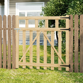 Pedestrian Timber Gate for Garden Fence and Entrance 120cm W x 120cm H