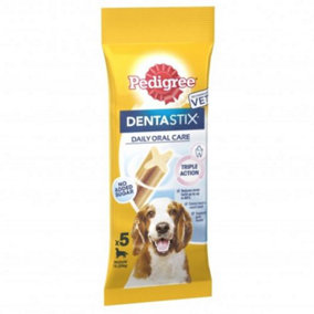 PEDIGREE DENTASTIx Daily Dental Chews Medium Dog Treat 5 Sticks (Pack of 14)