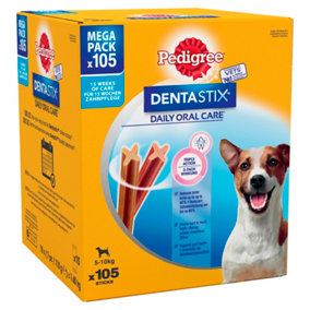 Pedigree Dentastix Daily Dental Chews Small Dog Food 105 Sticks