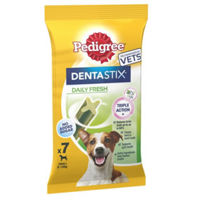 PEDIGREE DENTASTIx Fresh Adult Small Dog Treats 7 x Dental Sticks 110g (Pack of 10)
