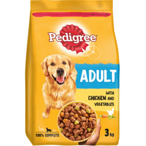 Pedigree Dog Complete Dry With Chicken And Vegetables 3kg