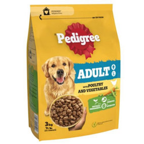 Pedigree Dog Complete Dry With Poultry And Vegetables 3kg