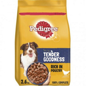 Pedigree Dog Dry Tender Goodness With Poultry 2.6kg
