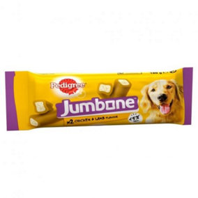 PEDIGREE Jumbone Mini Adult Small Dog Treats Chicken & Lamb 4 Chews 160g (Pack of 8)