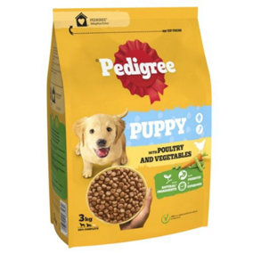 Pedigree Puppy Medium Dog Complete Dry Poultry & Rice 3kg