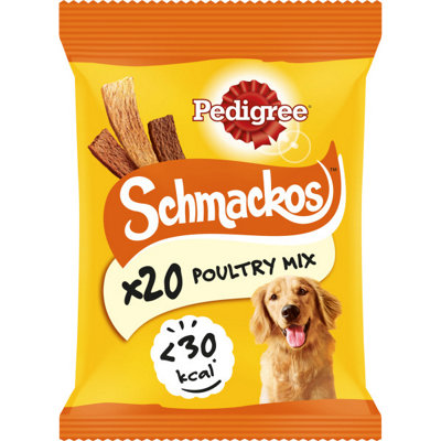 Pedigree Schmackos Dog Treats With Poultry 20 Sticks X 1 Pack