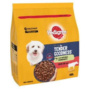 Pedigree Small Dog Dry Tender Goodness With Beef 900g