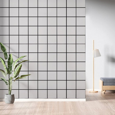 Peel and Stick Ceramic Effect Removable Waterproof  Wall PVC Tile Sticker 10 PCS 60cm L x 30cm W
