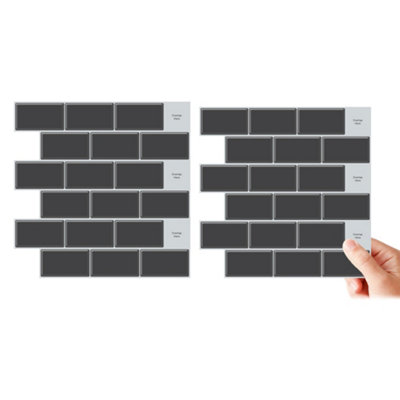 Buy Peel and Stick Self Adhesive Wall Tile Stickers for Kitchen and ...
