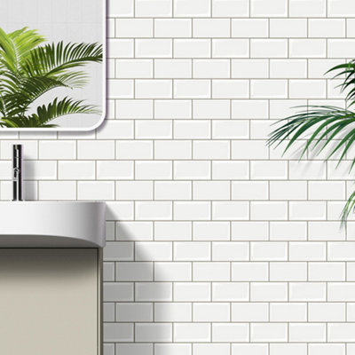 Peel and Stick Self-Adhesive Wall Tile Stickers for Kitchen and ...