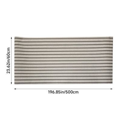 Peel and Stick Wood Grain Stripe PVC Wallpaper Waterproof Wooden Slat Wall Cover