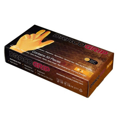 Pegdev - PDL - 100 x Premium Orange Nitrile Gloves - Powder-Free ...