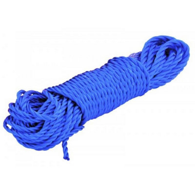 Pegdev - PDL 10mm Blue Polypropylene Rope - Strong 3-Strand Twisted for Secure Tying (1m)