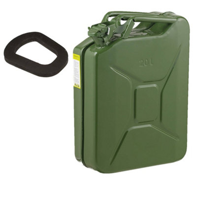 Pegdev - PDL - 20L Heavy Duty Jerry Can with Replacement Seal - UN Certified Fuel Container, Portable & Durable