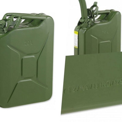 Pegdev - PDL - 20L Heavy Duty Jerry Cans - UN Certified Portable Fuel Container for Safe Transportation Pack of 3