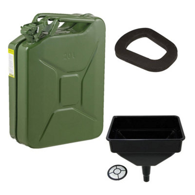 Pegdev - PDL - 20L Professional Heavy Duty Jerry Can Bundle - UN Certified for Flammable Liquids