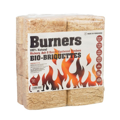 Pegdev - PDL 24 x Hardwood Fire Logs - 100% Natural Bio-Fuel for Stoves, Chimneas & Burners - Wood Briquettes 2 PACKS OF 12