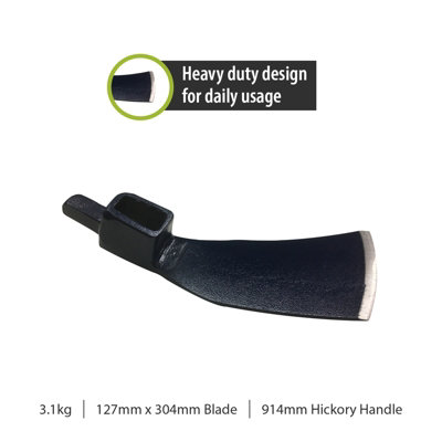 Pegdev - PDL - 3.5lb Carpenters Chisel - HEAD ONLY With Rubber Coated Grip Gloves