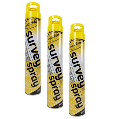 Pegdev - PDL - 3 x YELLOW SURVEY LINE MARKER PAINT Highly Pigmented ...