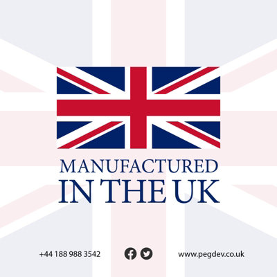 Pegdev - PDL - 6mm Blue Polypropylene Rope - Strong 3-Strand Twisted Construction for Secure Tying and More (40m)