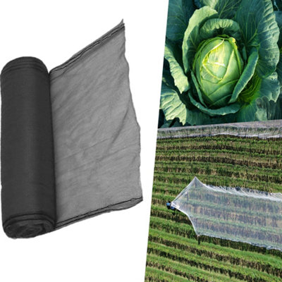 Pegdev - PDL - Black Heavy Duty Plants & Crops Protection Netting 2m Width (12m) - UV Stabilised Mesh for Garden Protection.