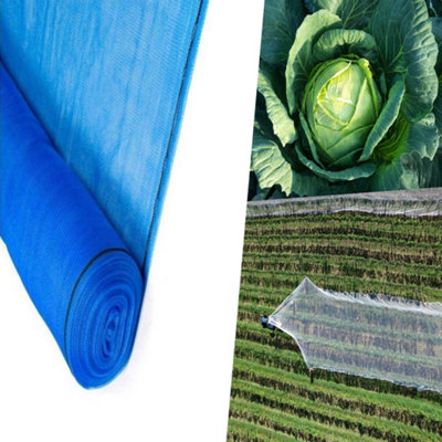 Pegdev - PDL - Blue Heavy Duty Plants & Crops Protection Netting 2m Width (10m) - UV Stabilised Mesh for Garden Protection.